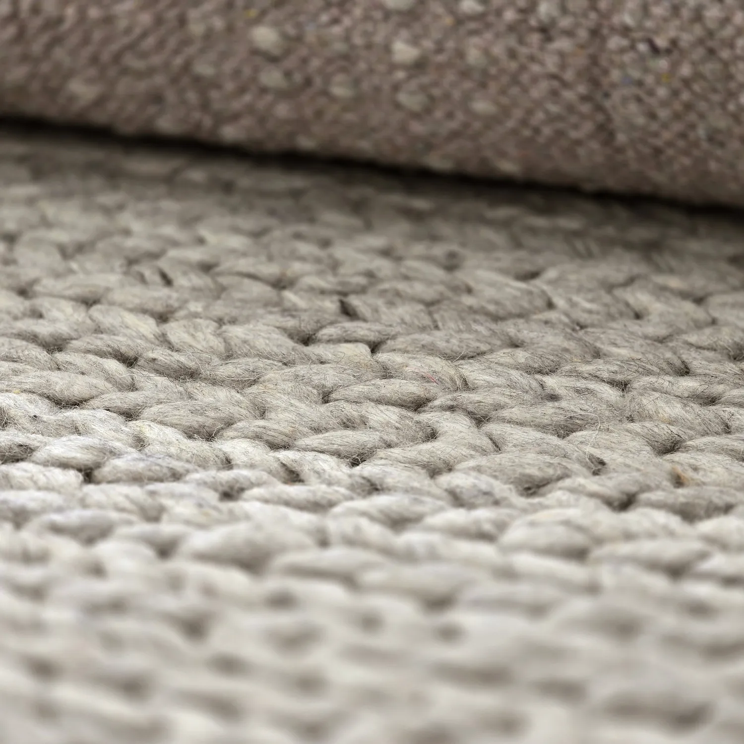 Gyapjúszőnyeg - Talvia Braided Wool (szürke)