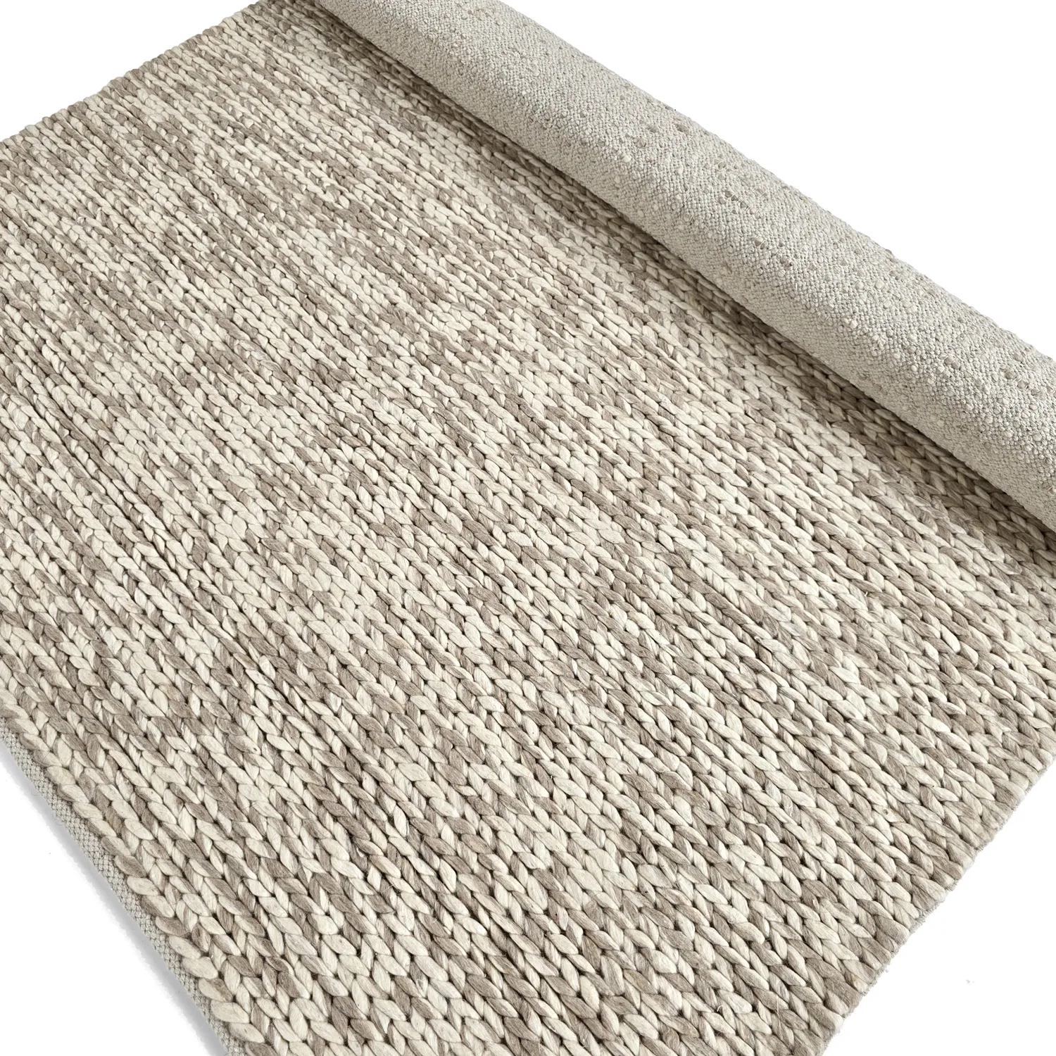 Gyapjúszőnyeg - Talvia Braided Wool (természet)