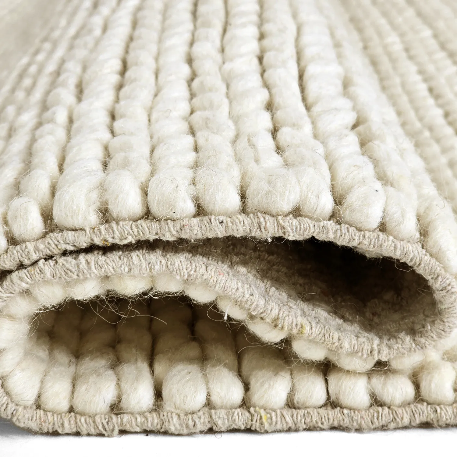 Gyapjúszőnyeg - Talvia Braided Wool (piszkosfehér)