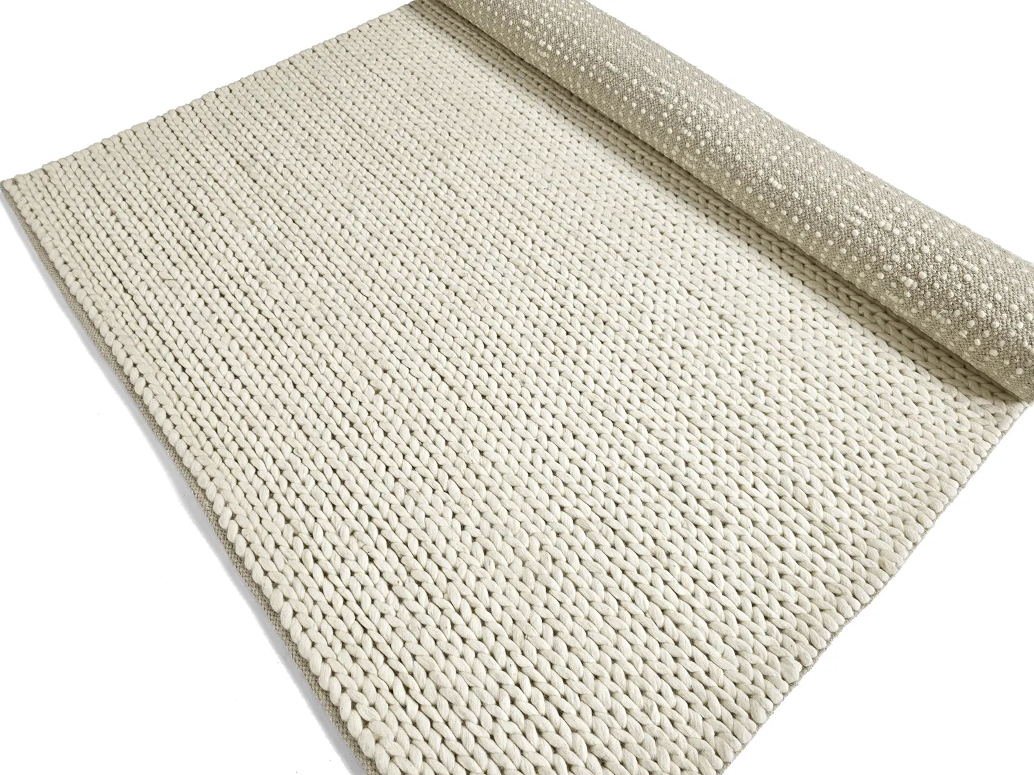 Gyapjúszőnyeg - Talvia Braided Wool (piszkosfehér)