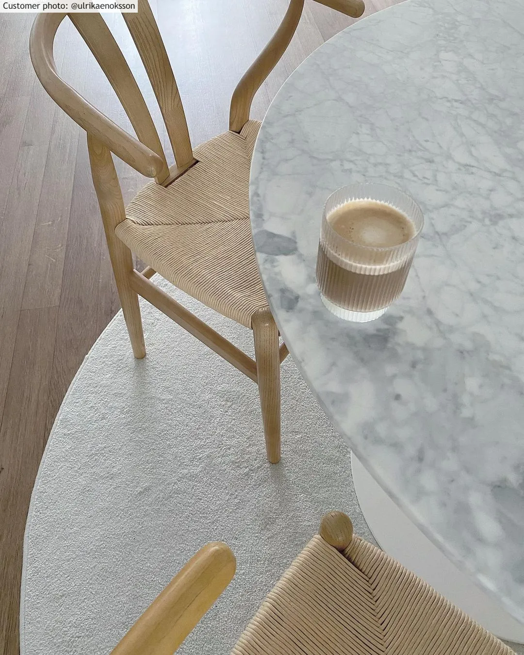 Kerek szőnyeg - Sunayama (fehér)