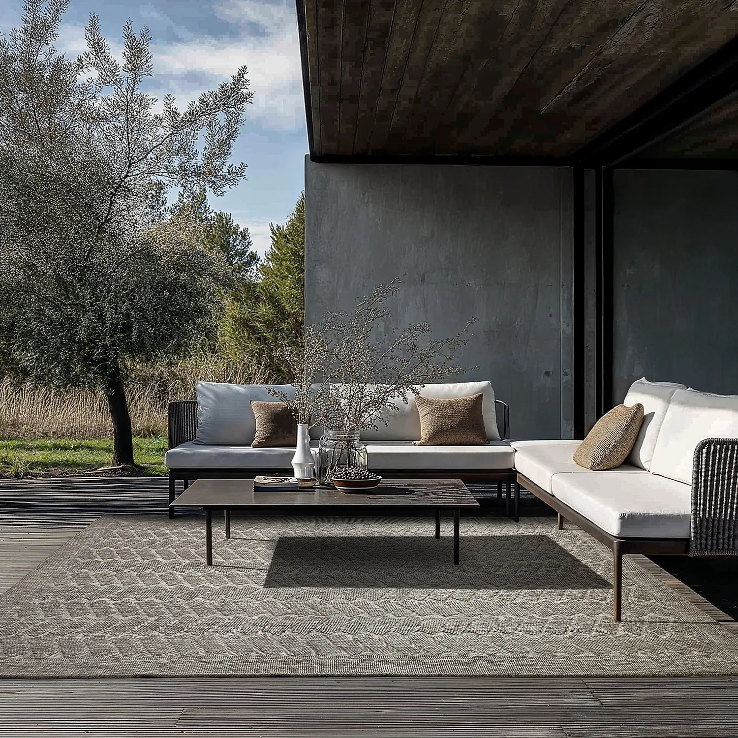 Beltéri és kültéri szőnyeg - Aria (szürke)