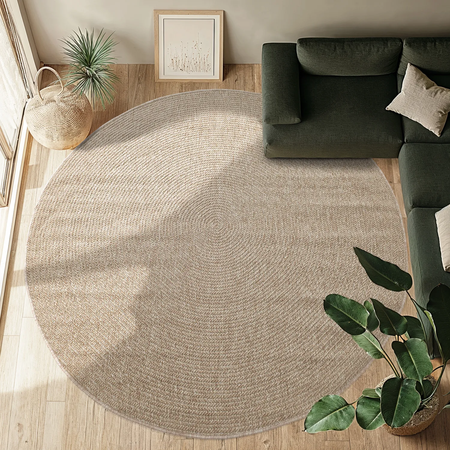 Kerek szőnyeg - Indoor/Outdoor Arlo (bézs)