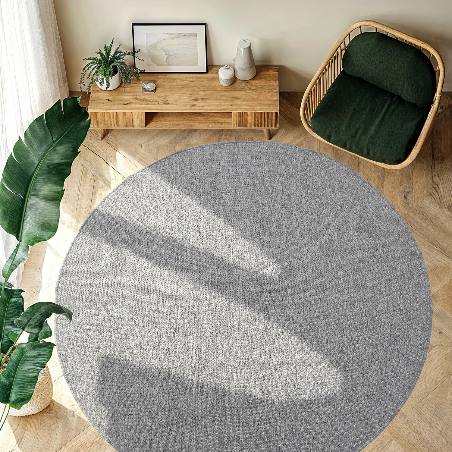 Kerek szőnyeg - Indoor/Outdoor Arlo (szürke)