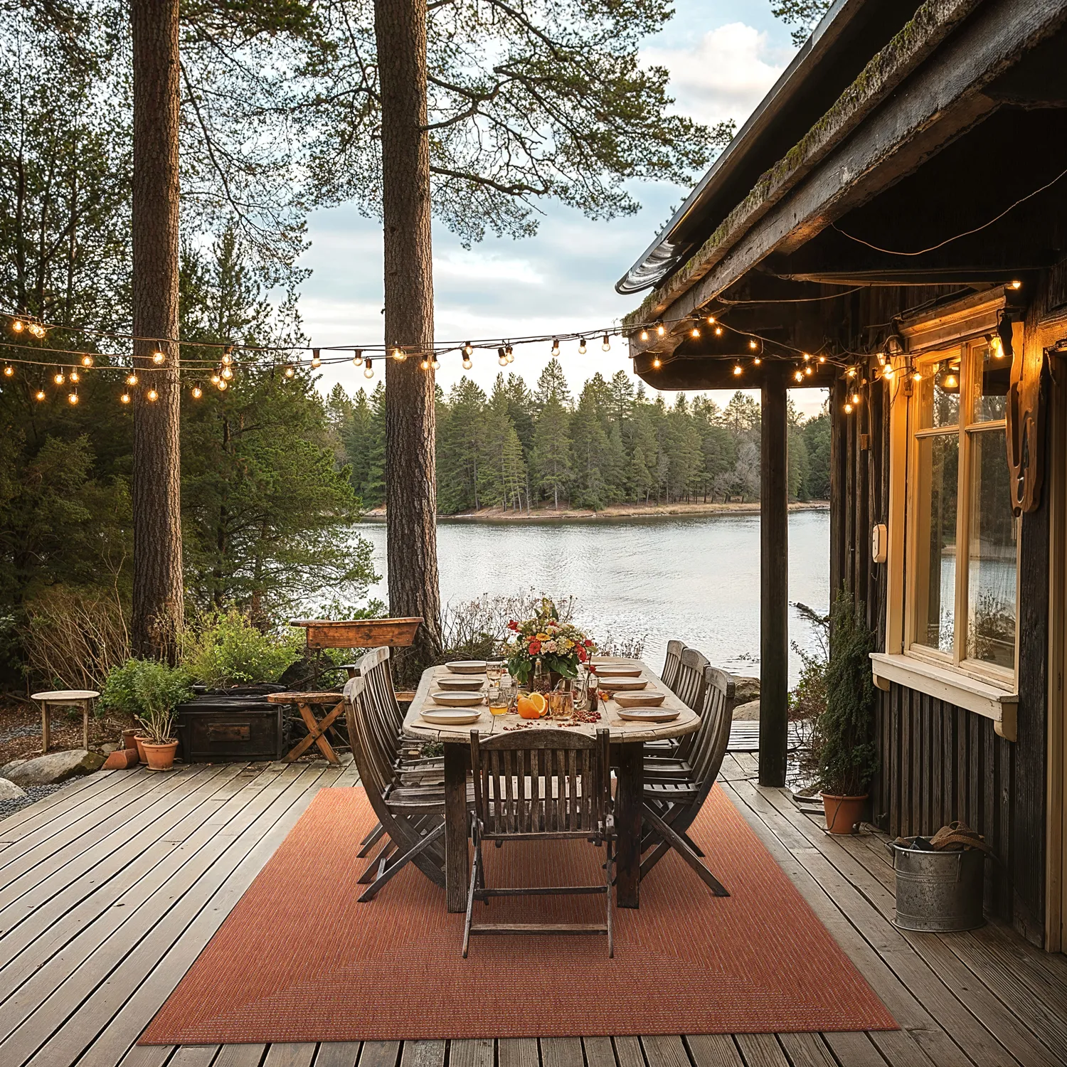 Beltéri és kültéri szőnyeg - Arlo (narancssárga)