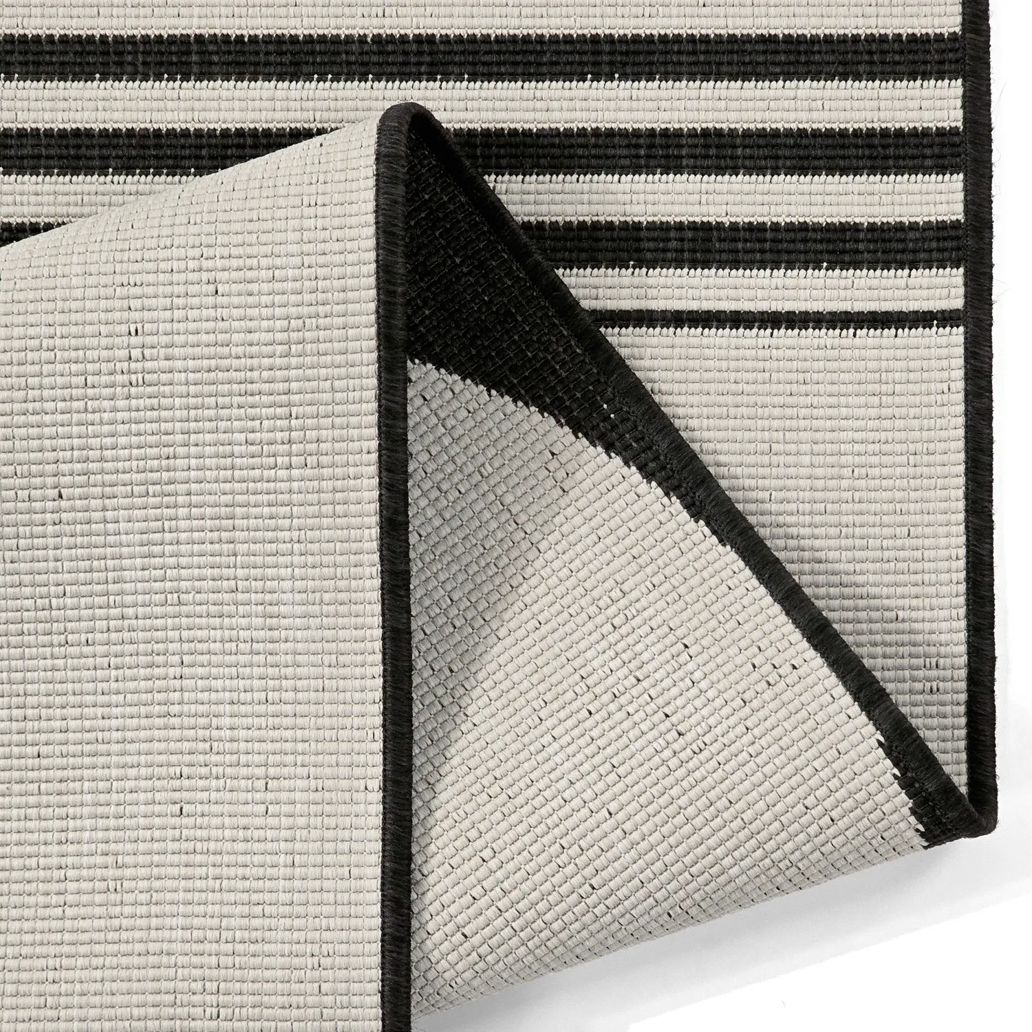 Beltéri és kültéri szőnyeg - Aurora (fekete/fehér)