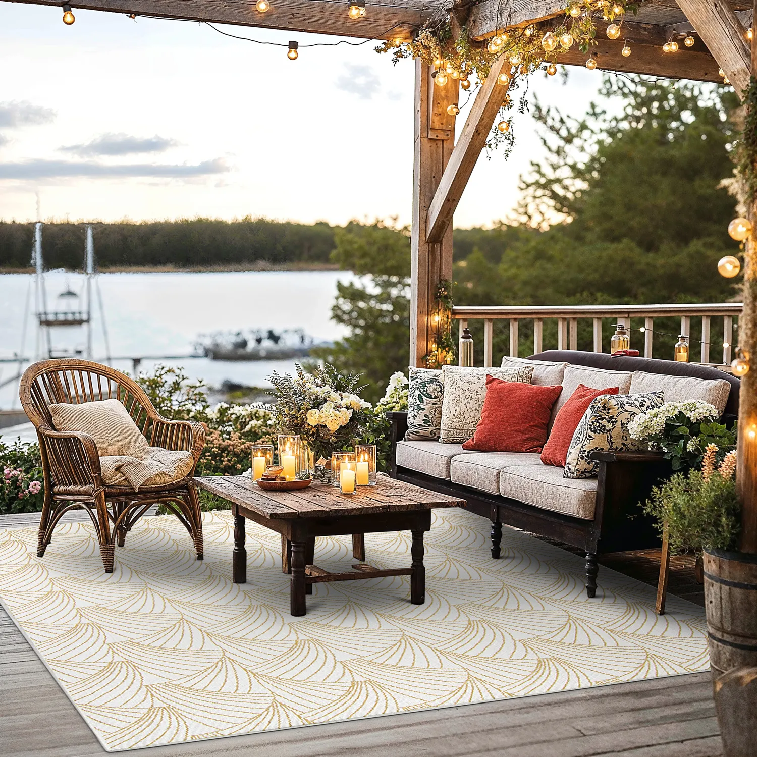 Beltéri és kültéri szőnyeg - Beau (sárga)