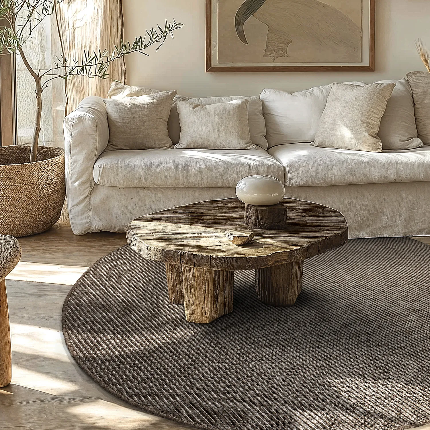 Kerek szőnyeg - Indoor/Outdoor Bennett (bézs)