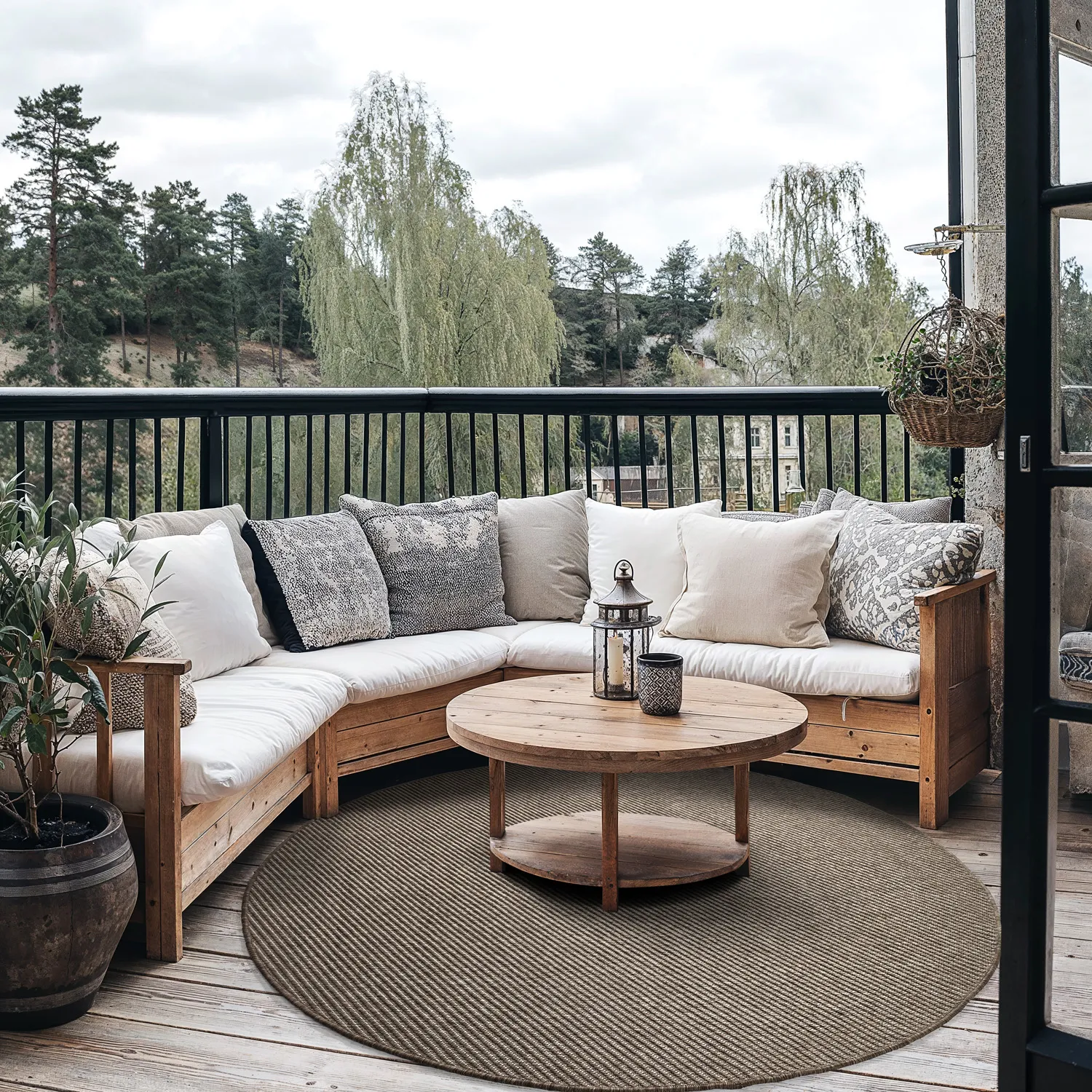 Kerek szőnyeg - Indoor/Outdoor Bennett (bézs)