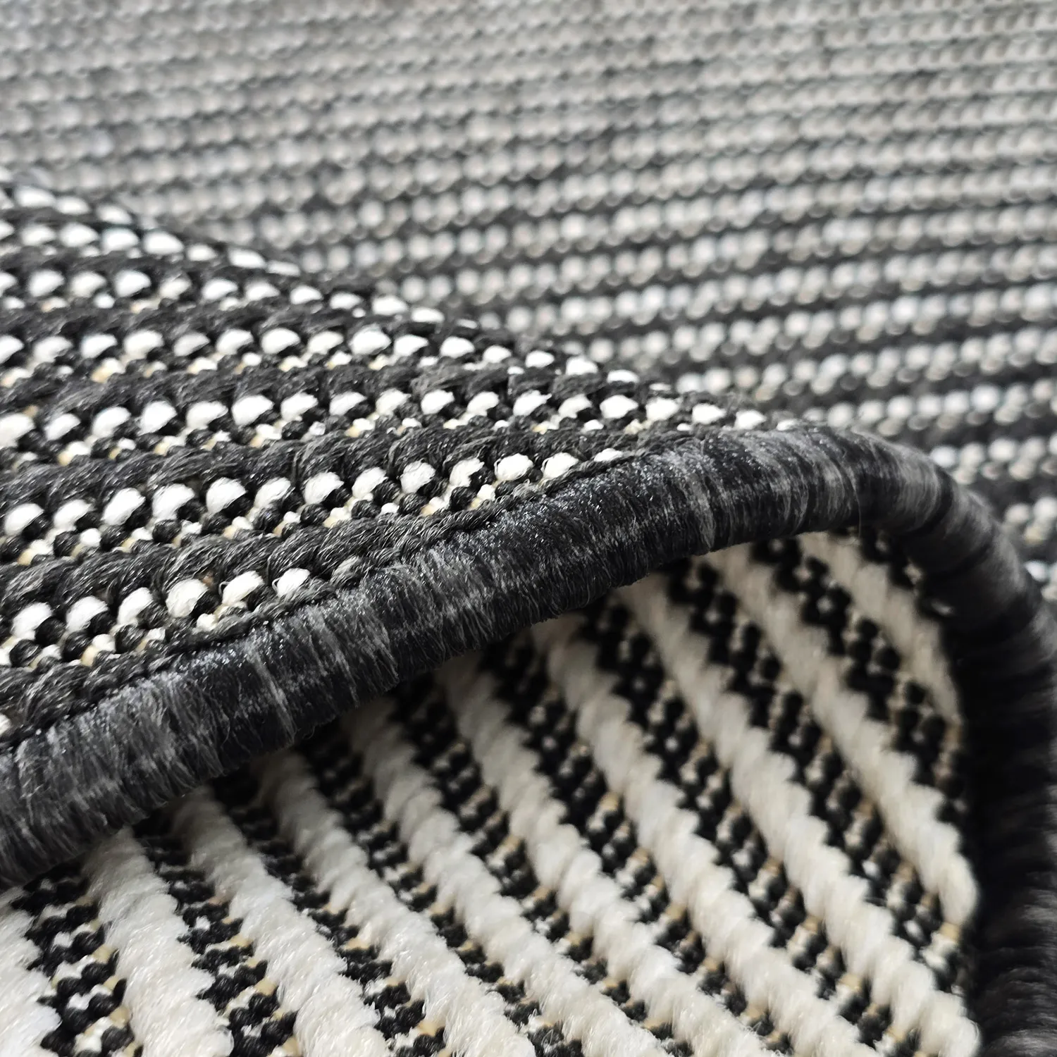 Kerek szőnyeg - Indoor/Outdoor Bennett (fekete)