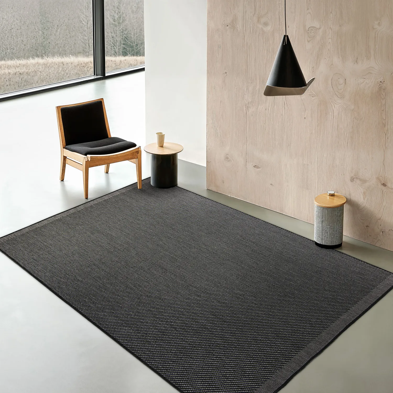 Beltéri és kültéri szőnyeg - Bennett (fekete)