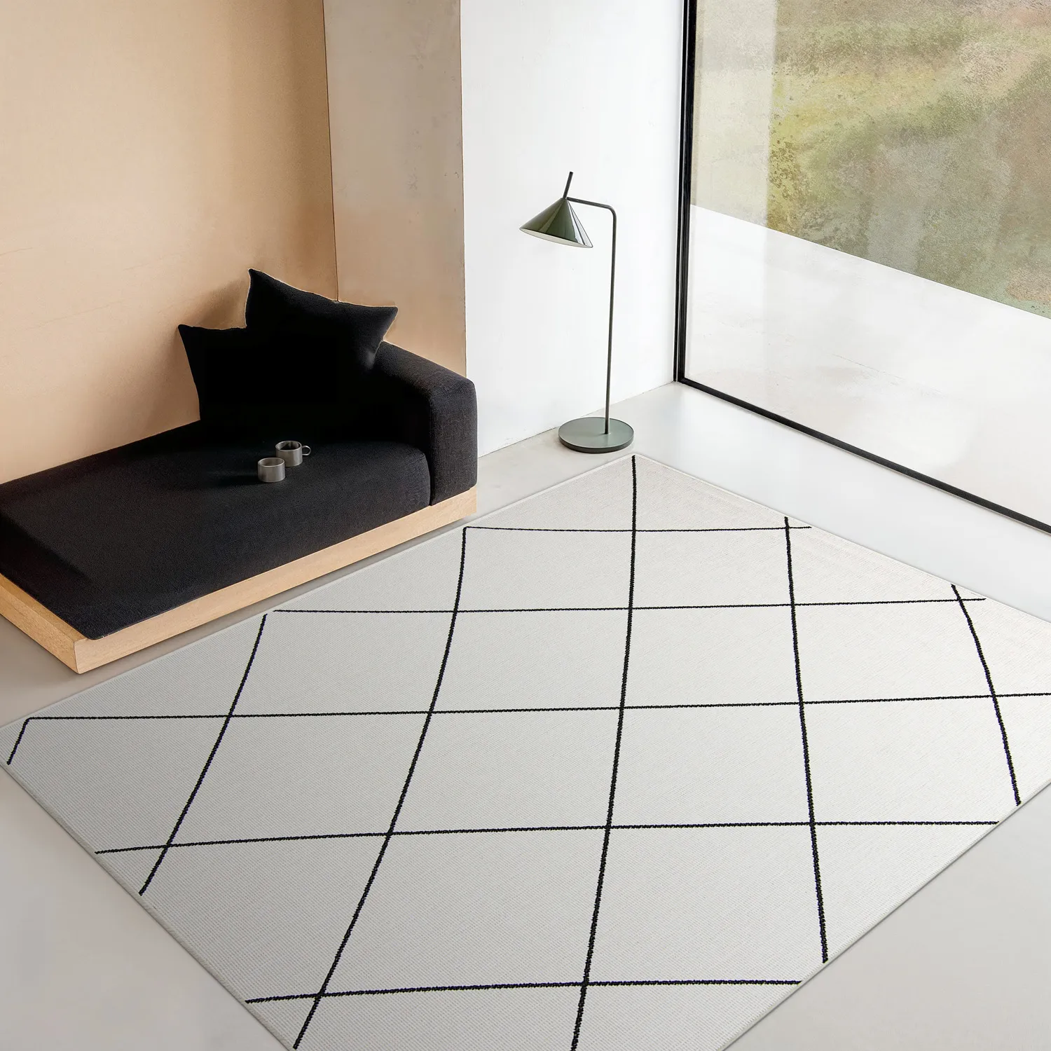 Beltéri és kültéri szőnyeg - Bodhi (fekete)