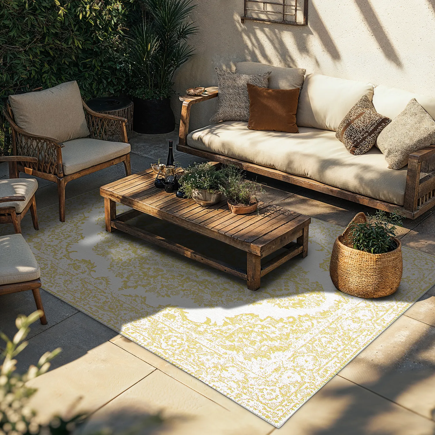 Beltéri és kültéri szőnyeg - Boyd (sárga)