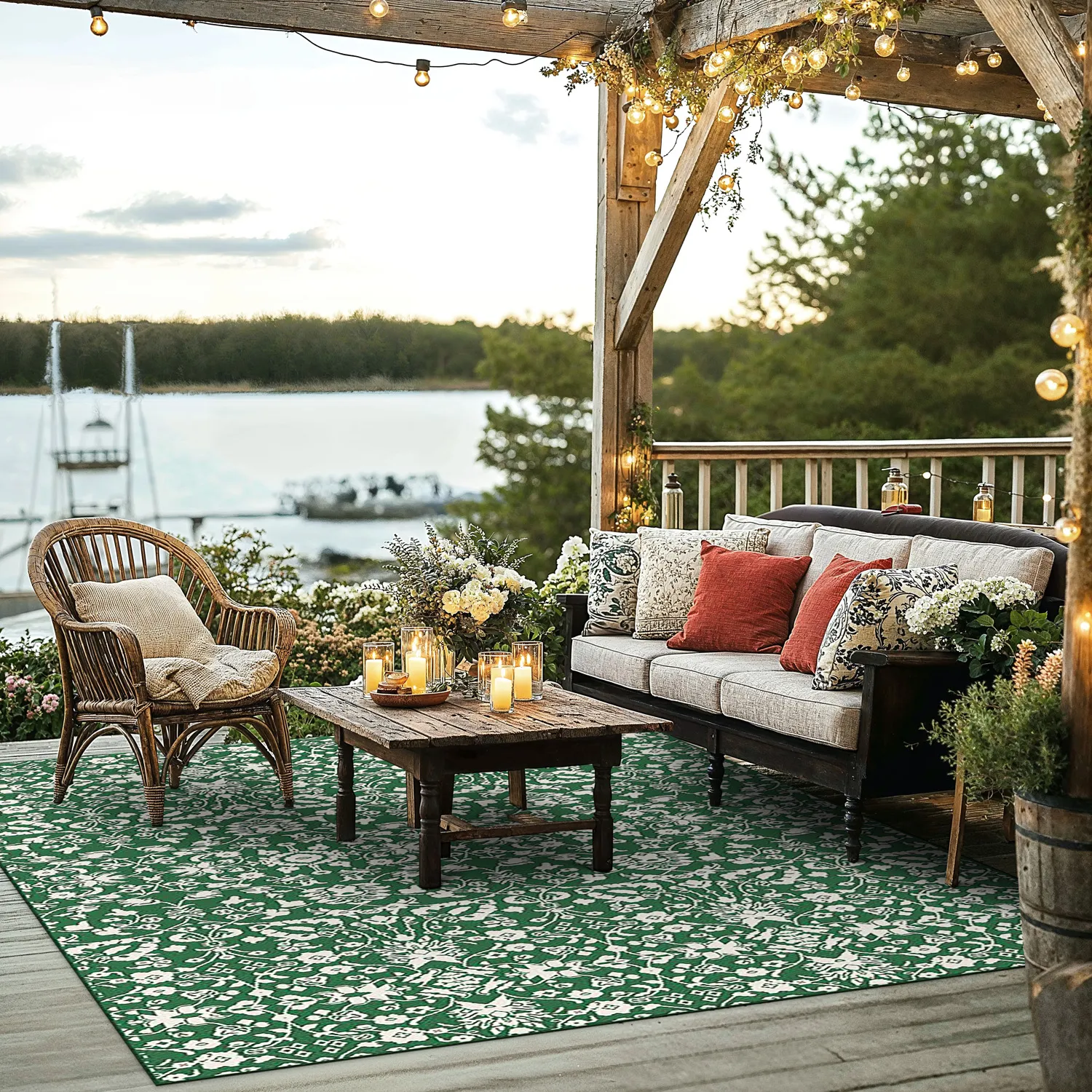 Beltéri és kültéri szőnyeg - Brussels Ocean (zöld)