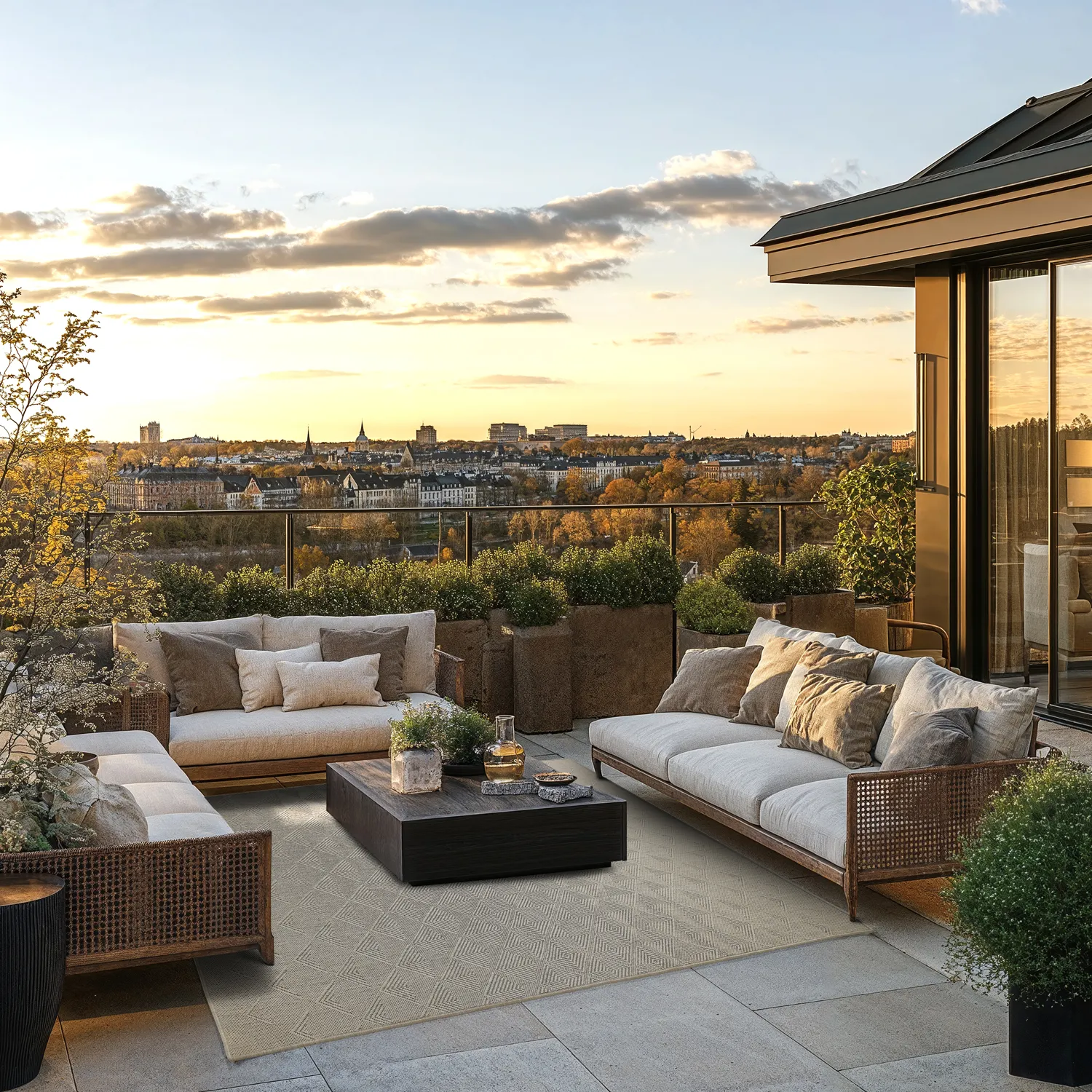 Beltéri és kültéri szőnyeg - Caldwell (bézs)