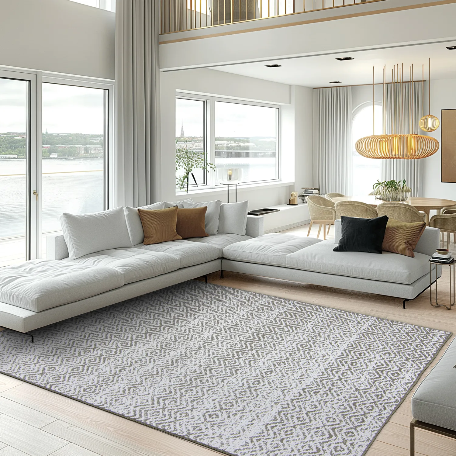 Beltéri és kültéri szőnyeg - Harstad (barna)