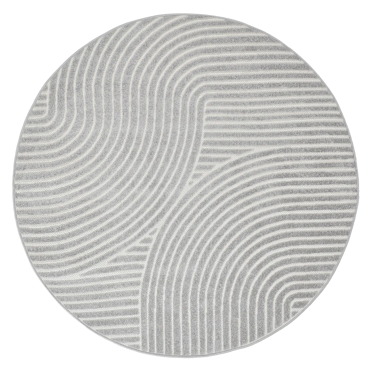 Kerek szőnyeg - Indoor/Outdoor Devon (szürke)