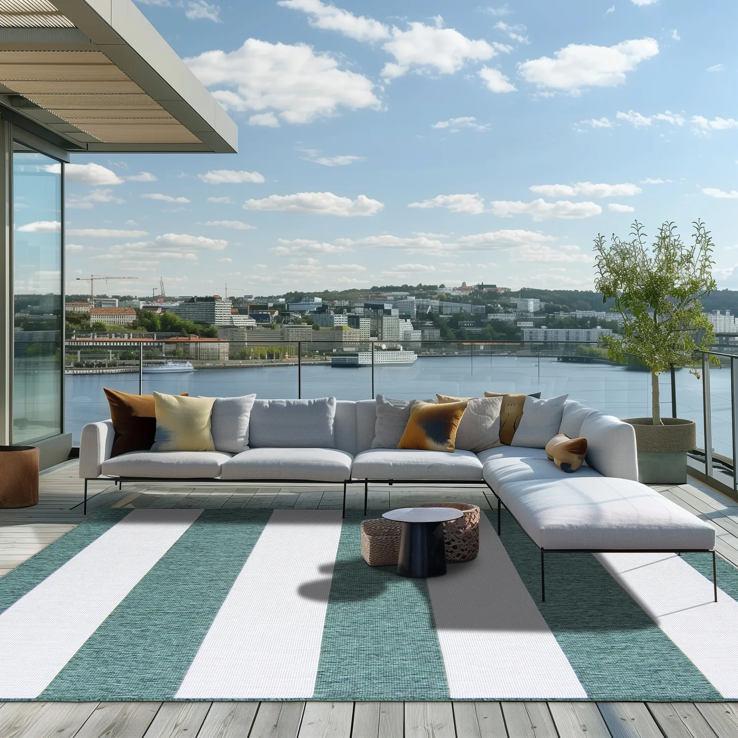 Beltéri és kültéri szőnyeg - Santana (zöld)