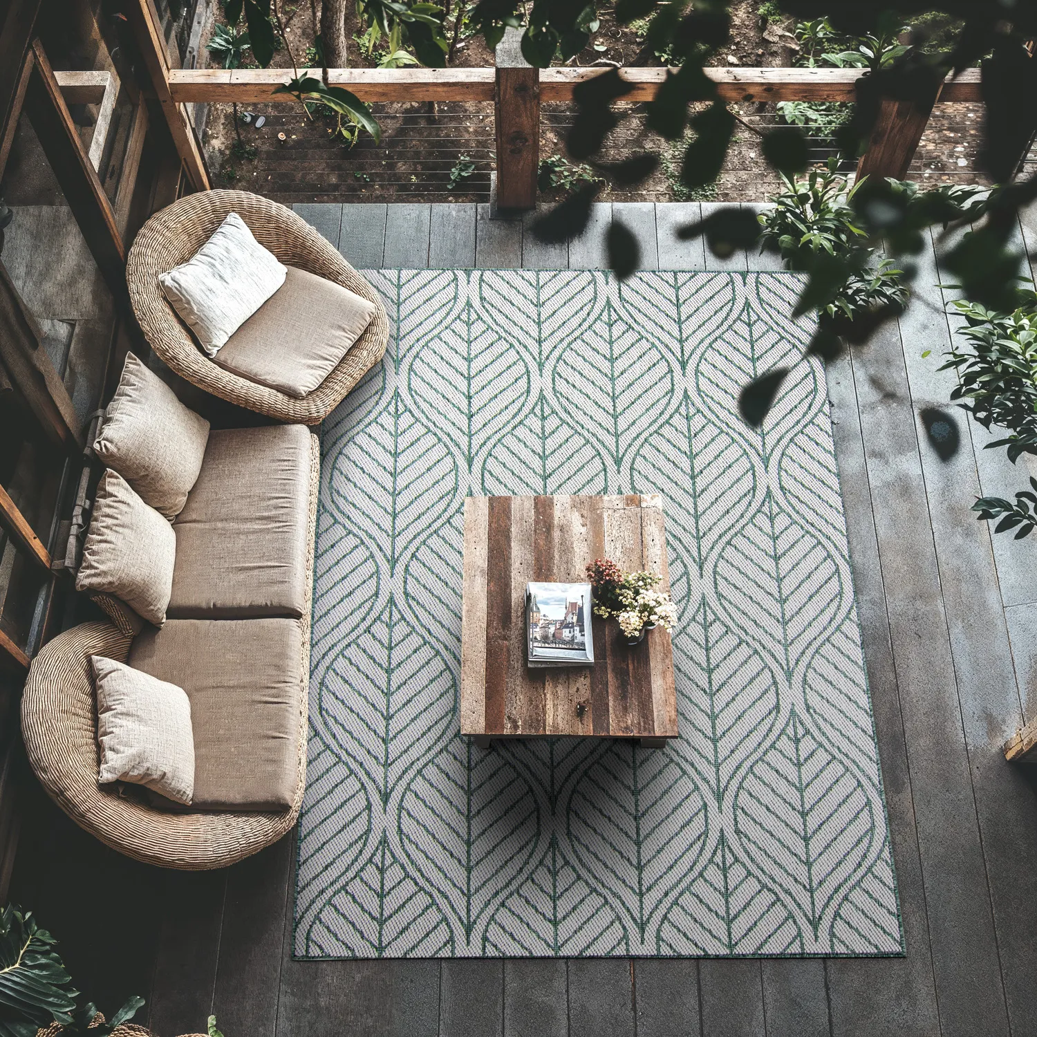 Beltéri és kültéri szőnyeg - Harvey (zöld)