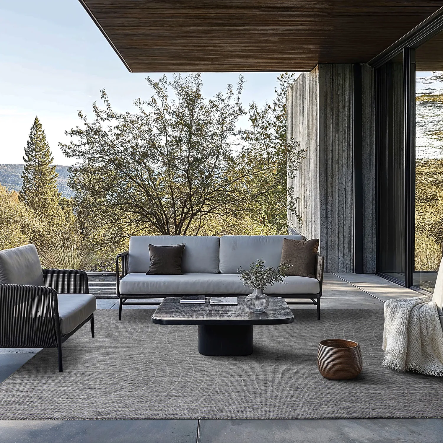 Beltéri és kültéri szőnyeg - Hayden (szürke)