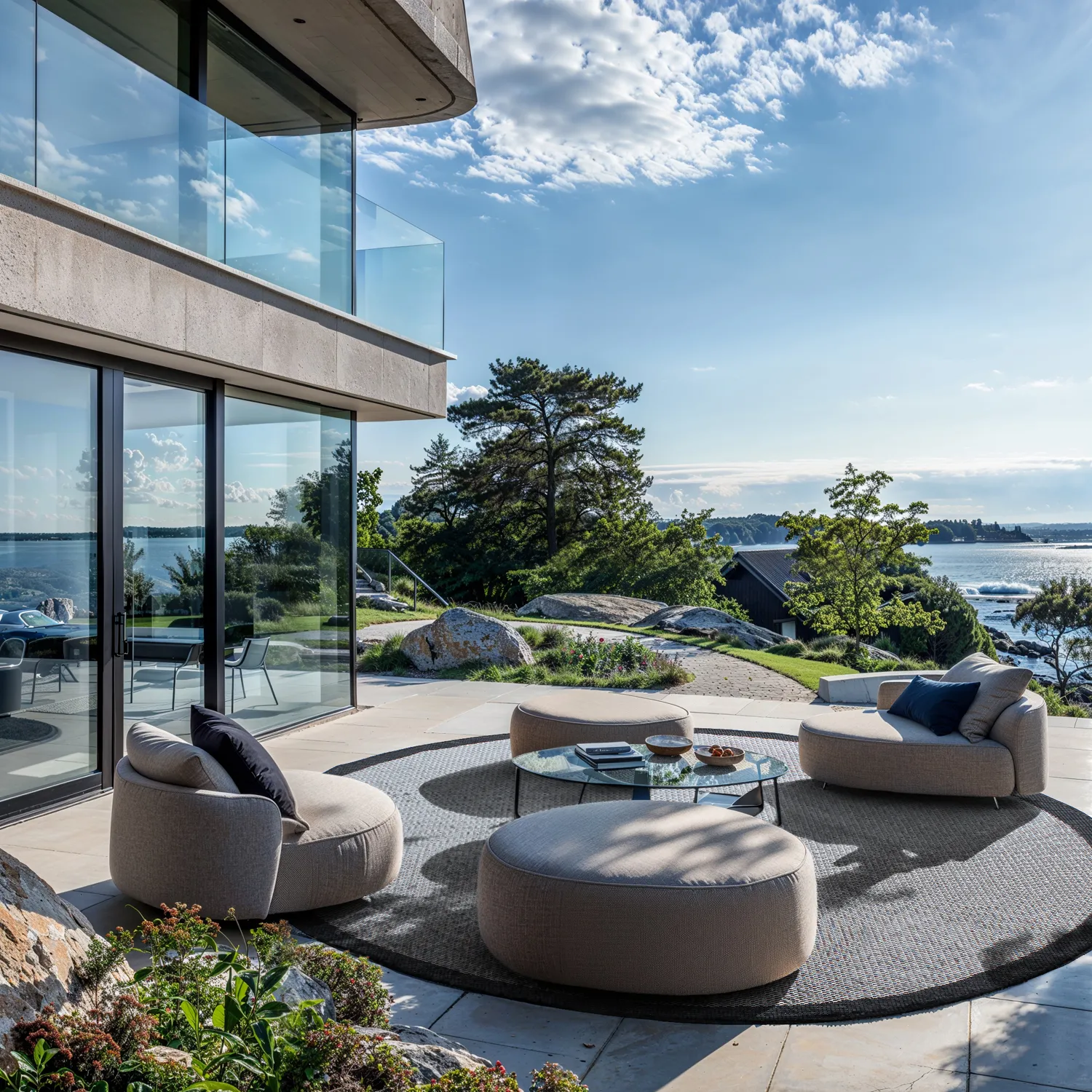 Kerek szőnyeg - Sortelha (fekete)