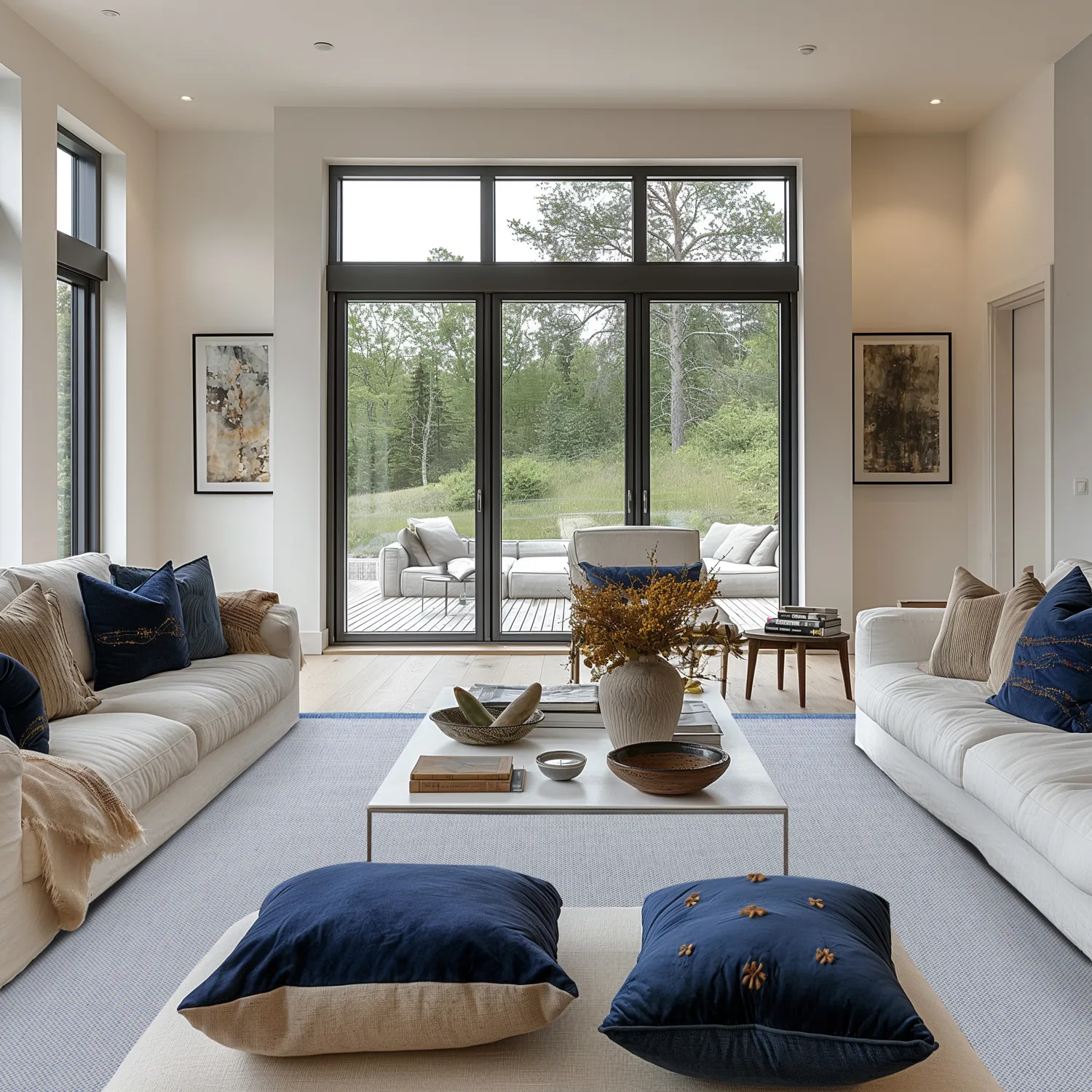 Beltéri és kültéri szőnyeg - Sortelha (kék)