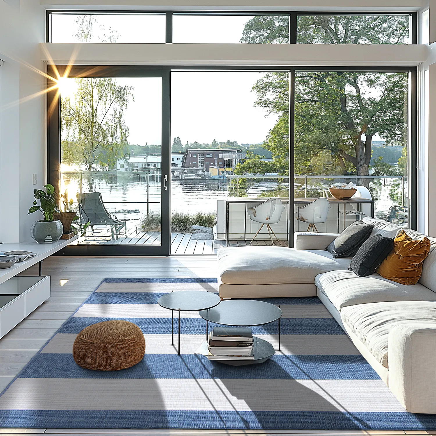 Beltéri és kültéri szőnyeg - Santana (kék)