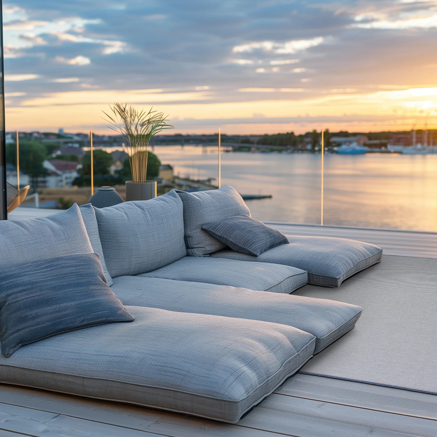 Beltéri és kültéri szőnyeg - Sortelha (kék)