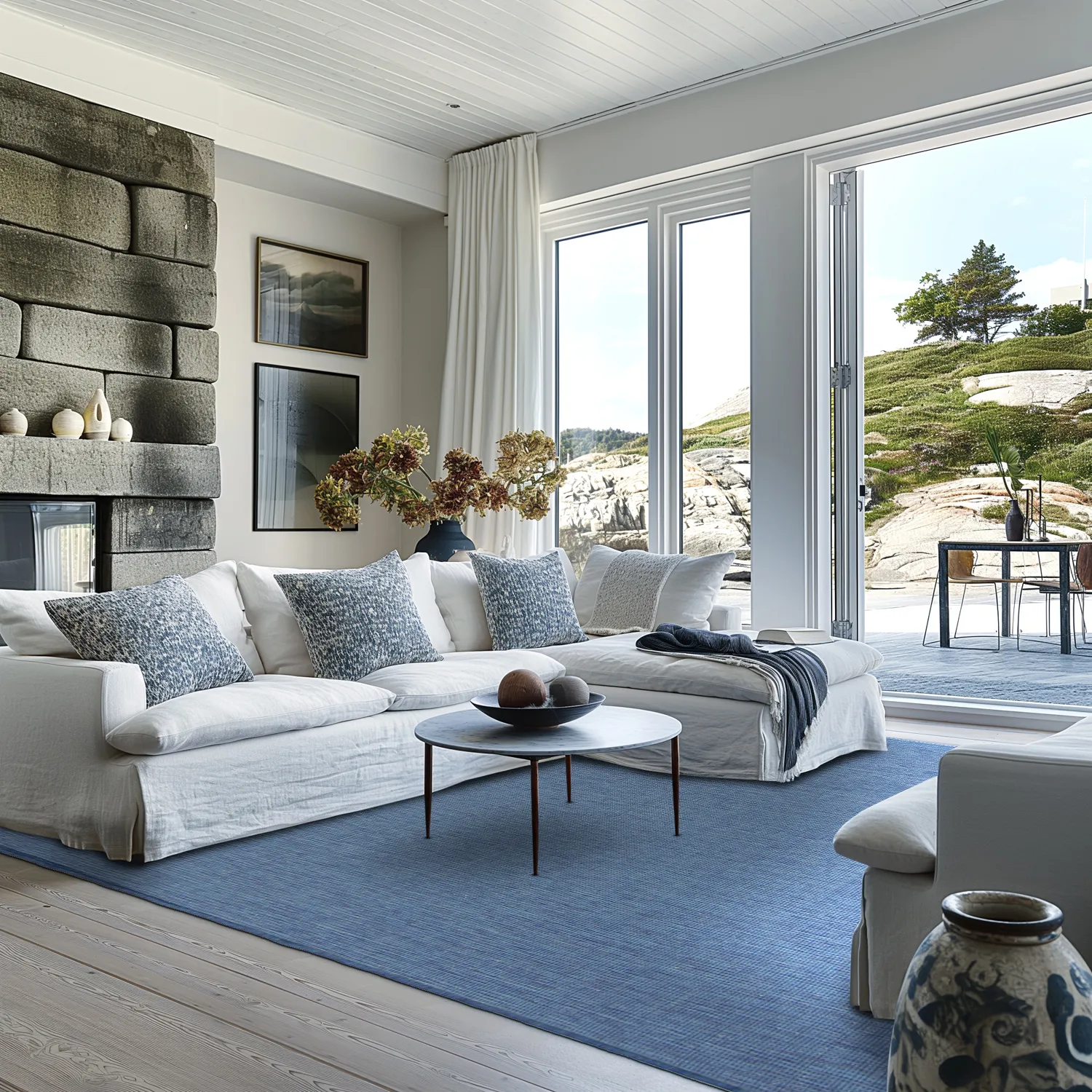 Beltéri és kültéri szőnyeg - Monsanto (kék)