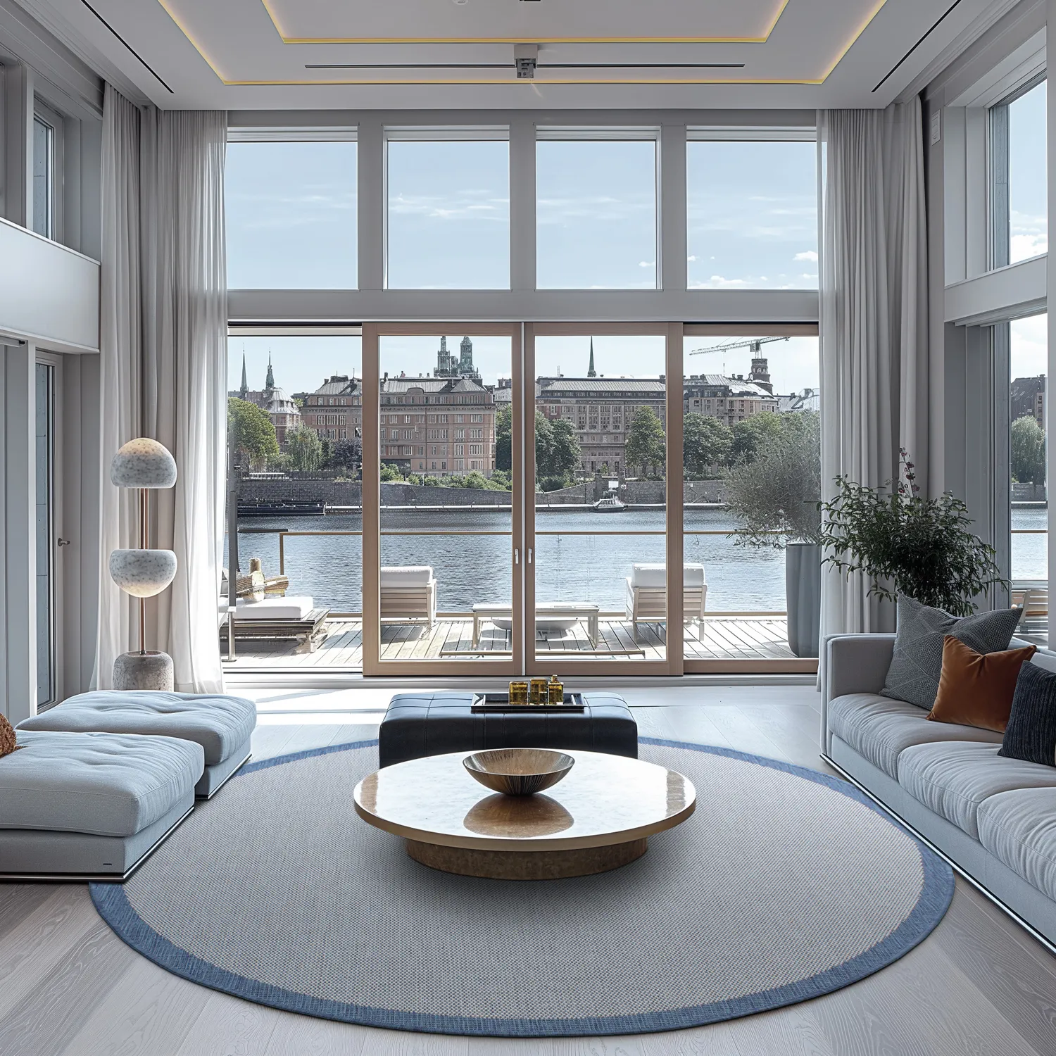 Kerek szőnyeg - Sortelha (kék)