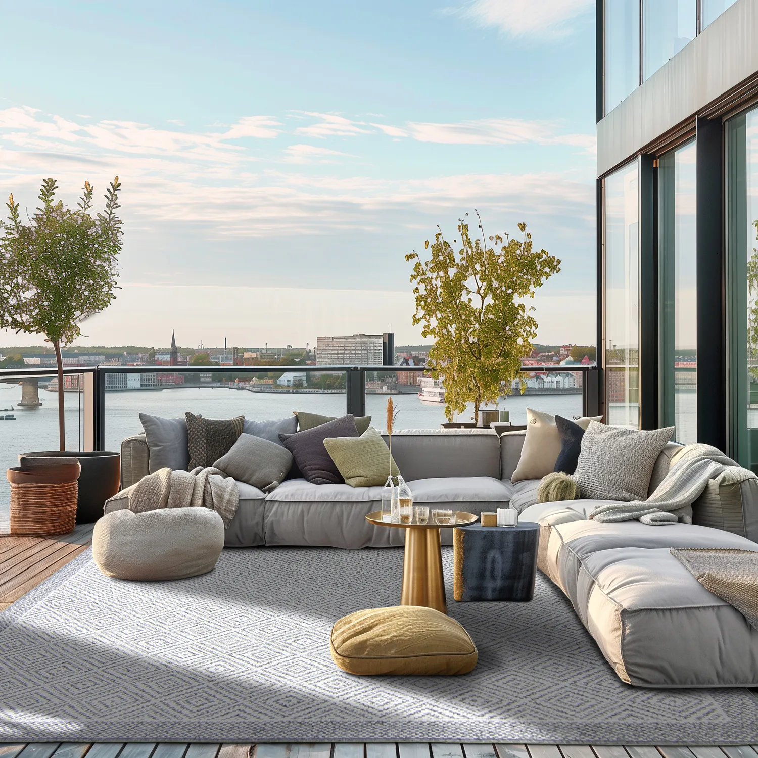 Beltéri és kültéri szőnyeg - Monsaraz (szürke)