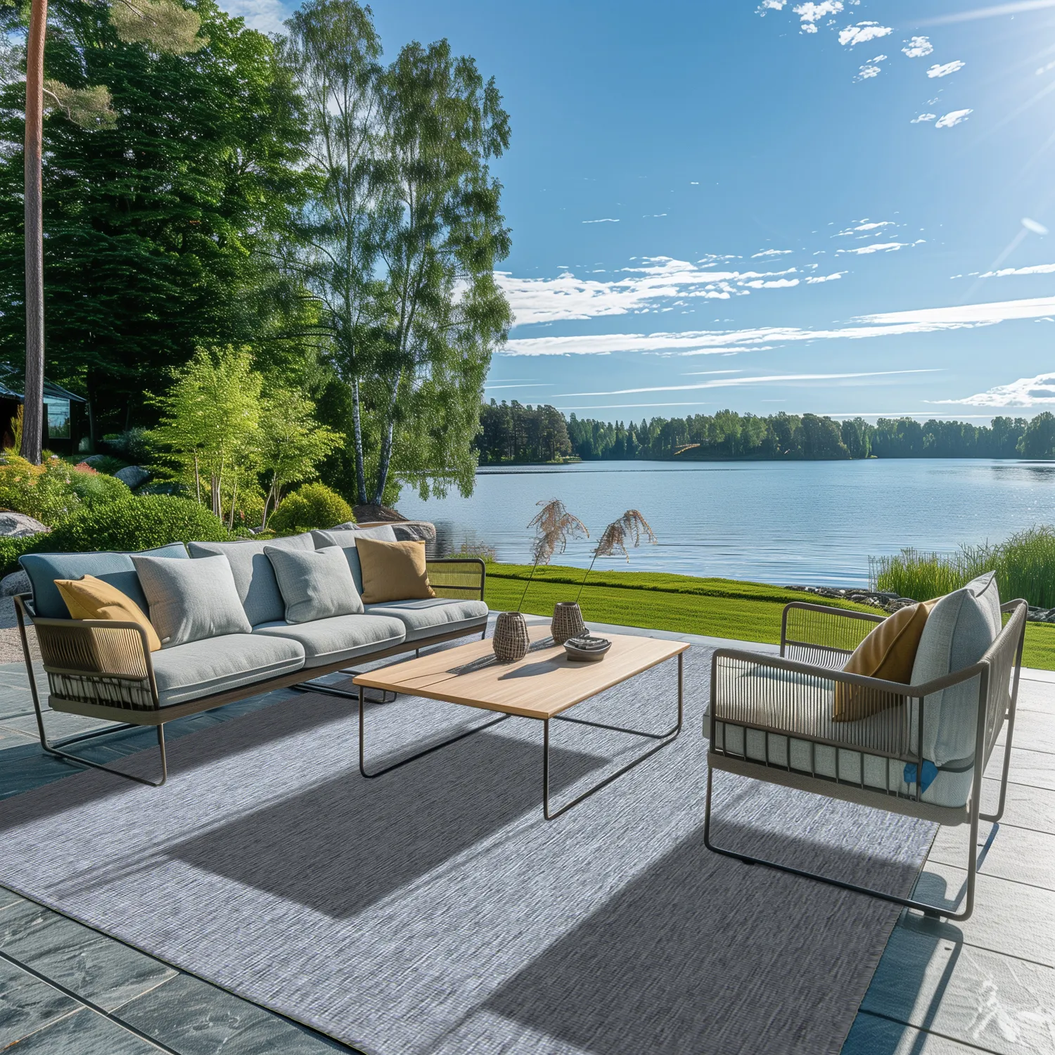 Beltéri és kültéri szőnyeg - Monsanto (szürke)