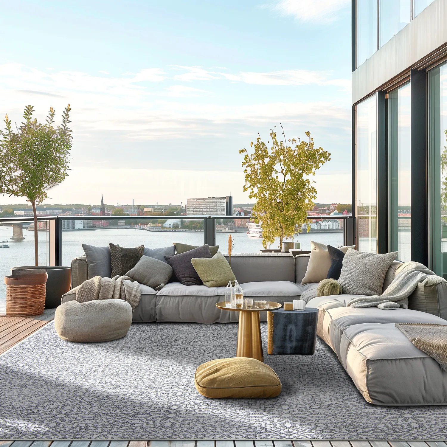 Beltéri és kültéri szőnyeg - Alesund (szürke)