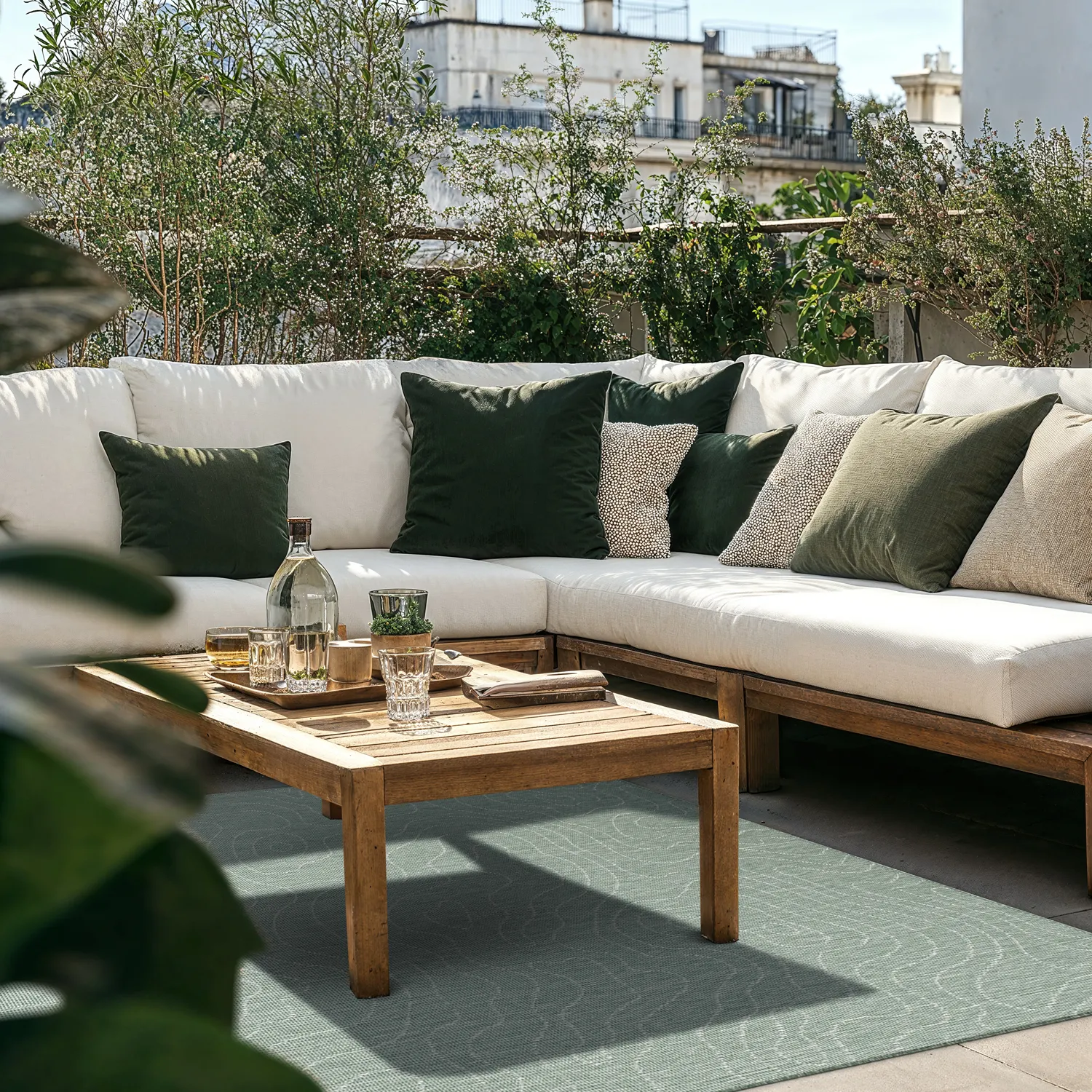 Beltéri és kültéri szőnyeg - Thurman (zöld)