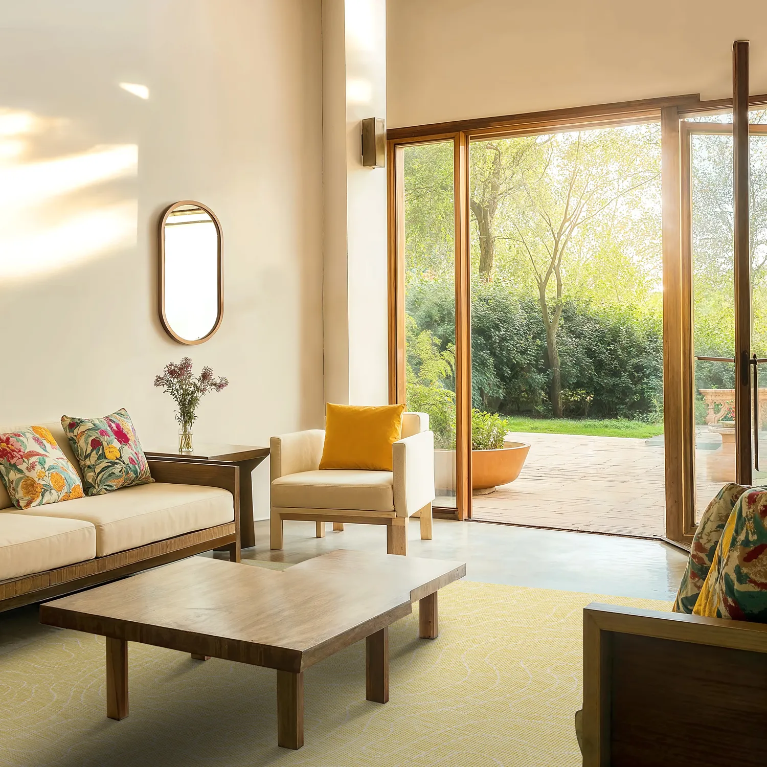 Beltéri és kültéri szőnyeg - Thurman (sárga)