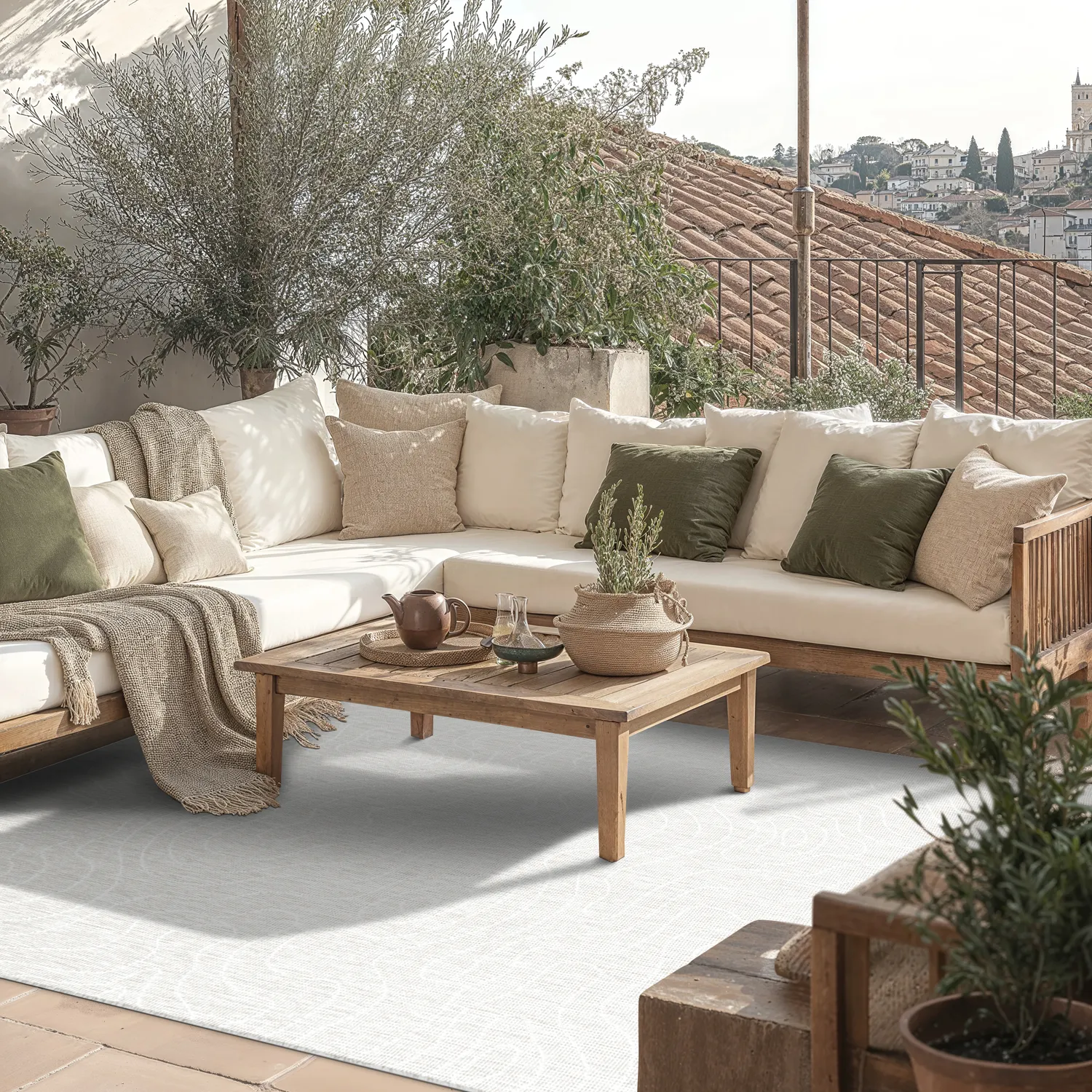 Beltéri és kültéri szőnyeg - Thurman (piszkosfehér)