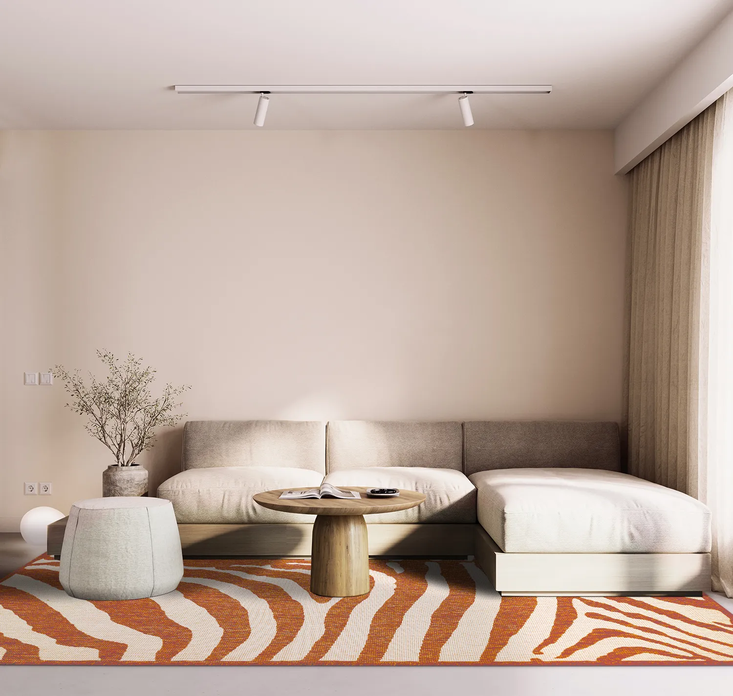 Beltéri és kültéri szőnyeg - Winona (narancs)