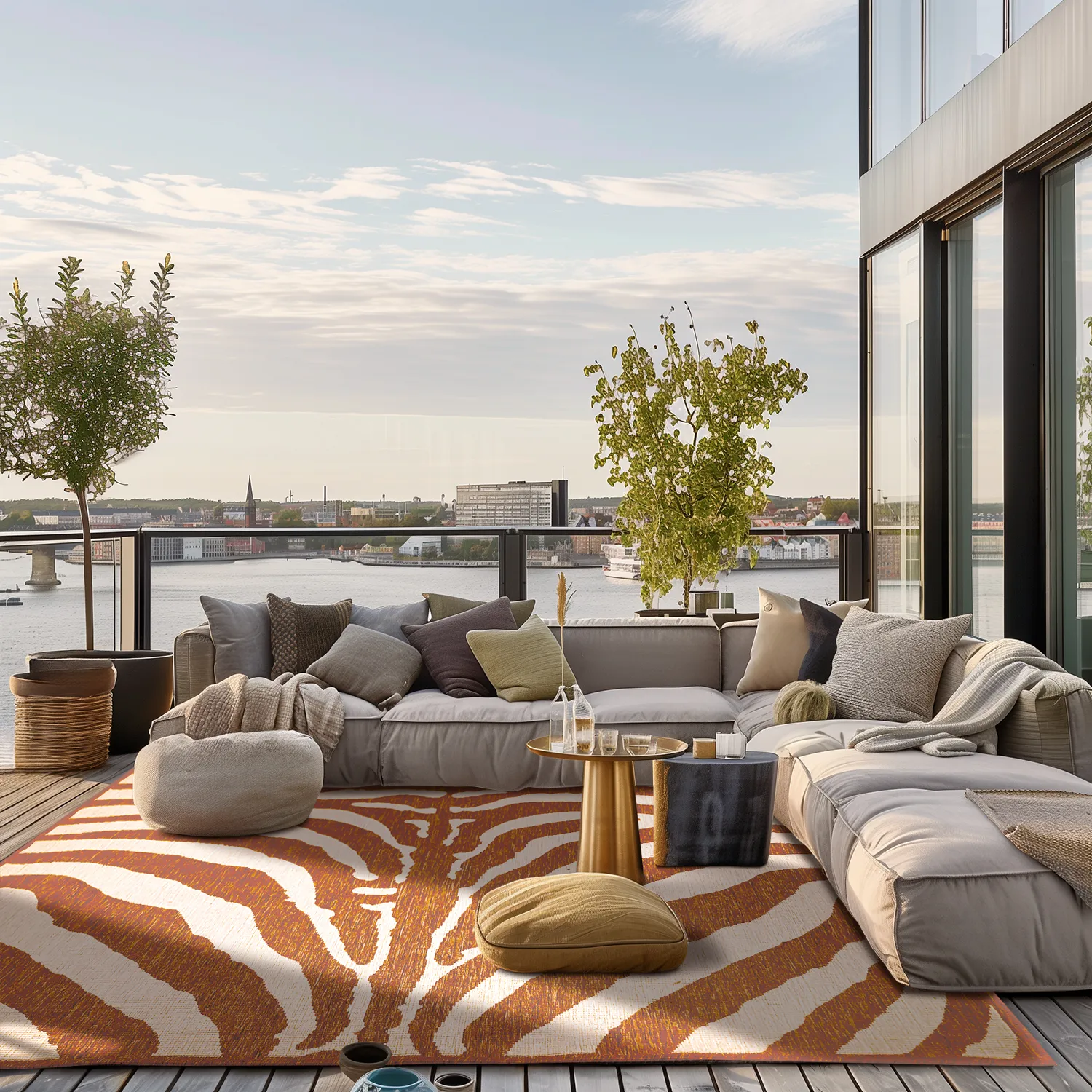 Beltéri és kültéri szőnyeg - Winona (narancs)