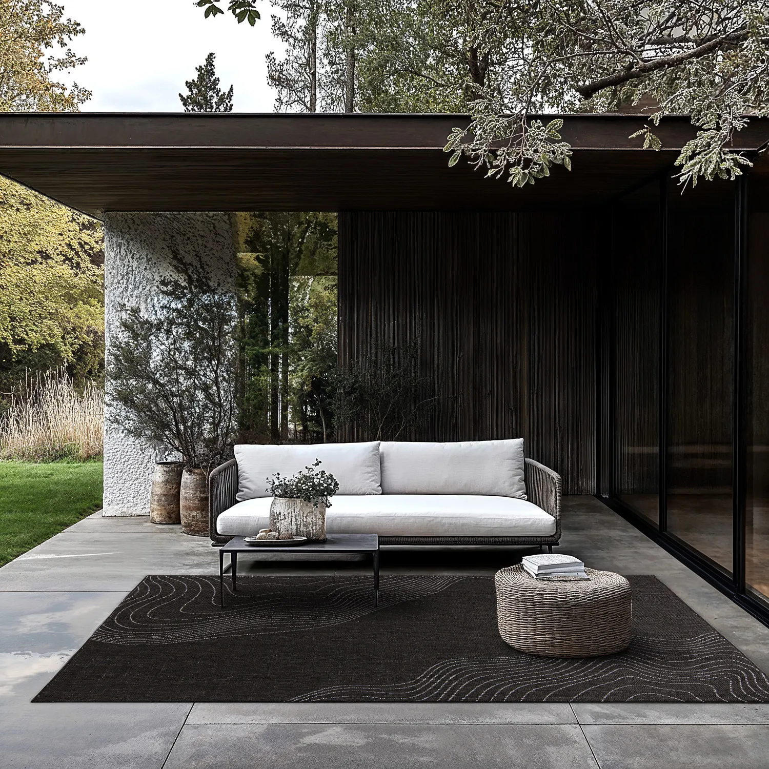 Beltéri és kültéri szőnyeg - Zelmare (fekete)