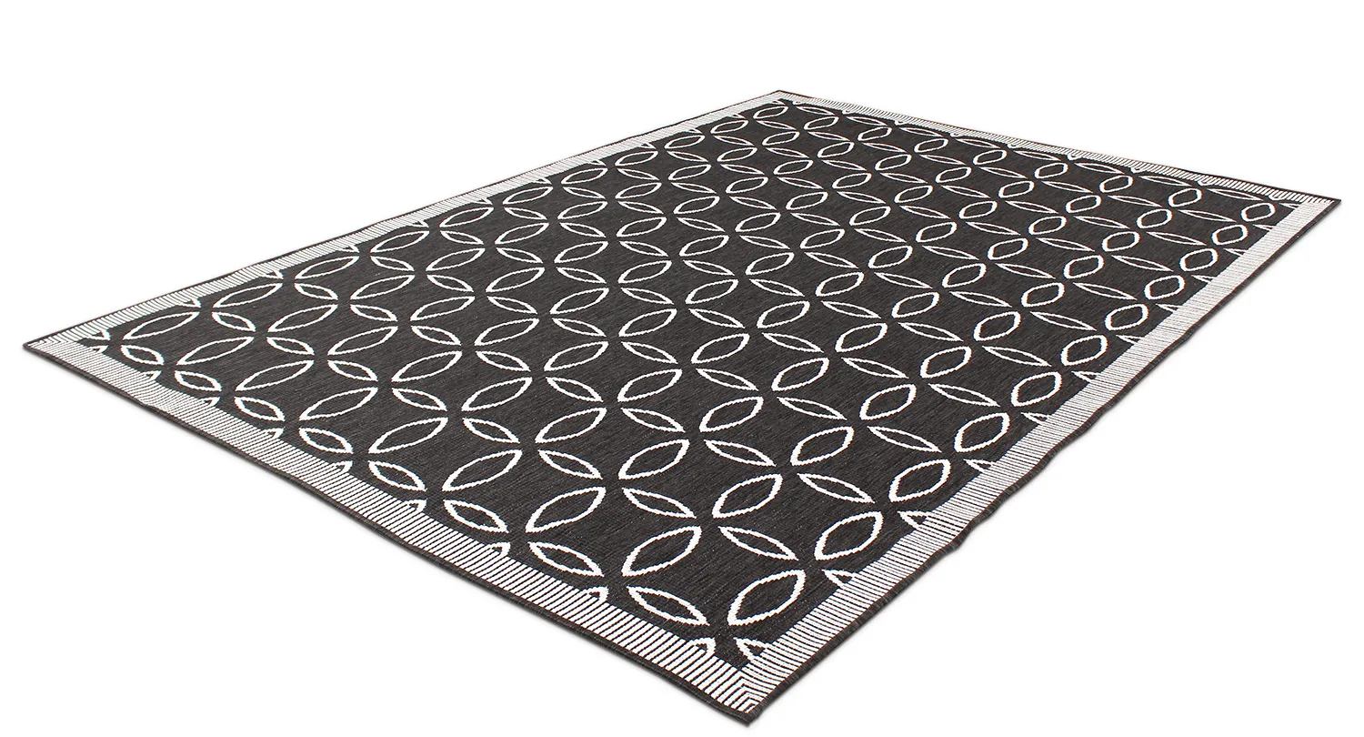 Beltéri és kültéri szőnyeg - Dewey (fekete)