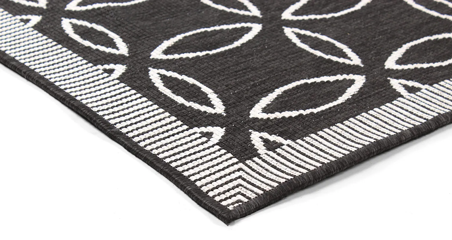 Beltéri és kültéri szőnyeg - Dewey (fekete)
