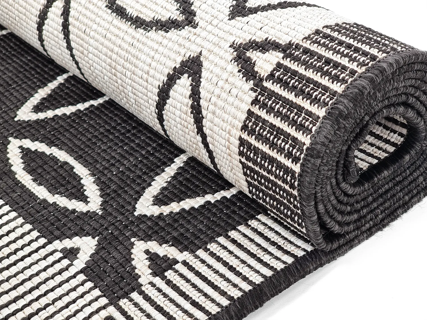 Beltéri és kültéri szőnyeg - Dewey (fekete)