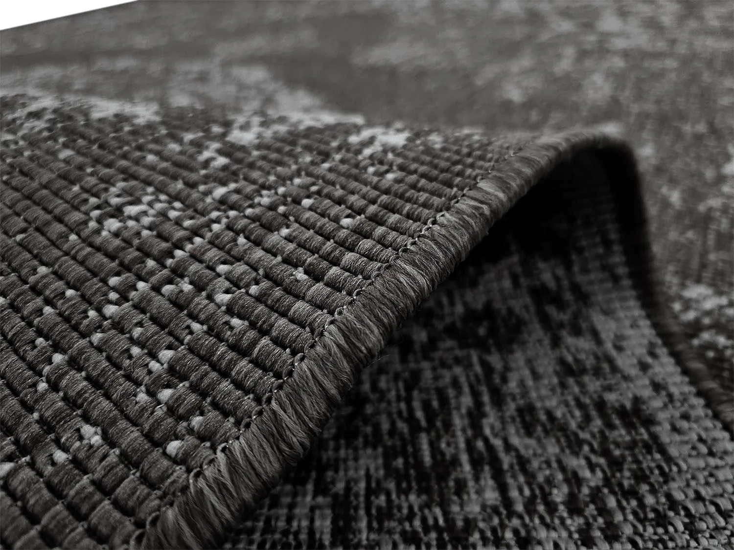 Beltéri és kültéri szőnyeg - Ellstin (fekete)
