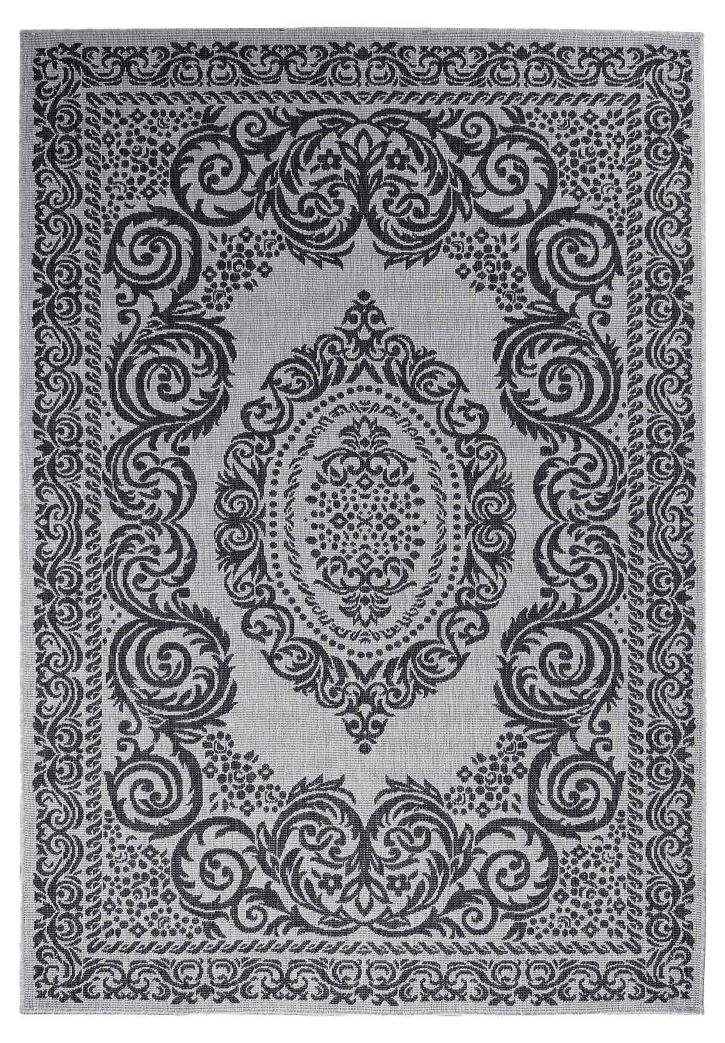 Beltéri és kültéri szőnyeg - Sylvaine (fekete)