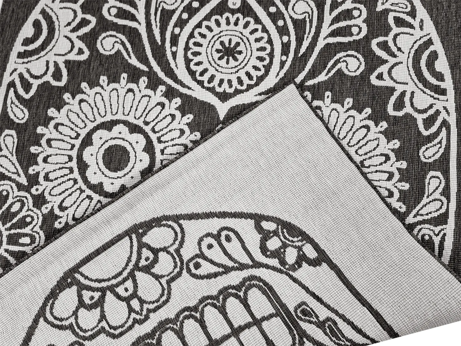 Beltéri és kültéri szőnyeg - Raylan (fekete)