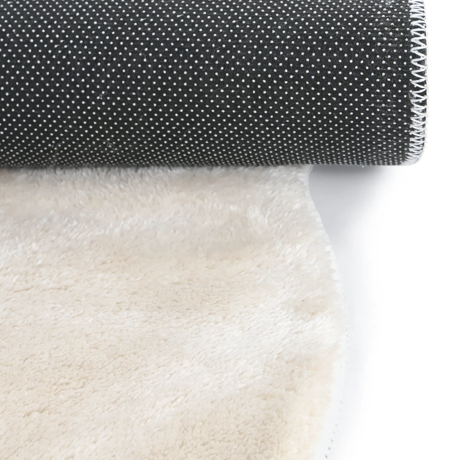 Hullámos Kerek Szőnyeg - Aranga Super Soft Fur (bézs)