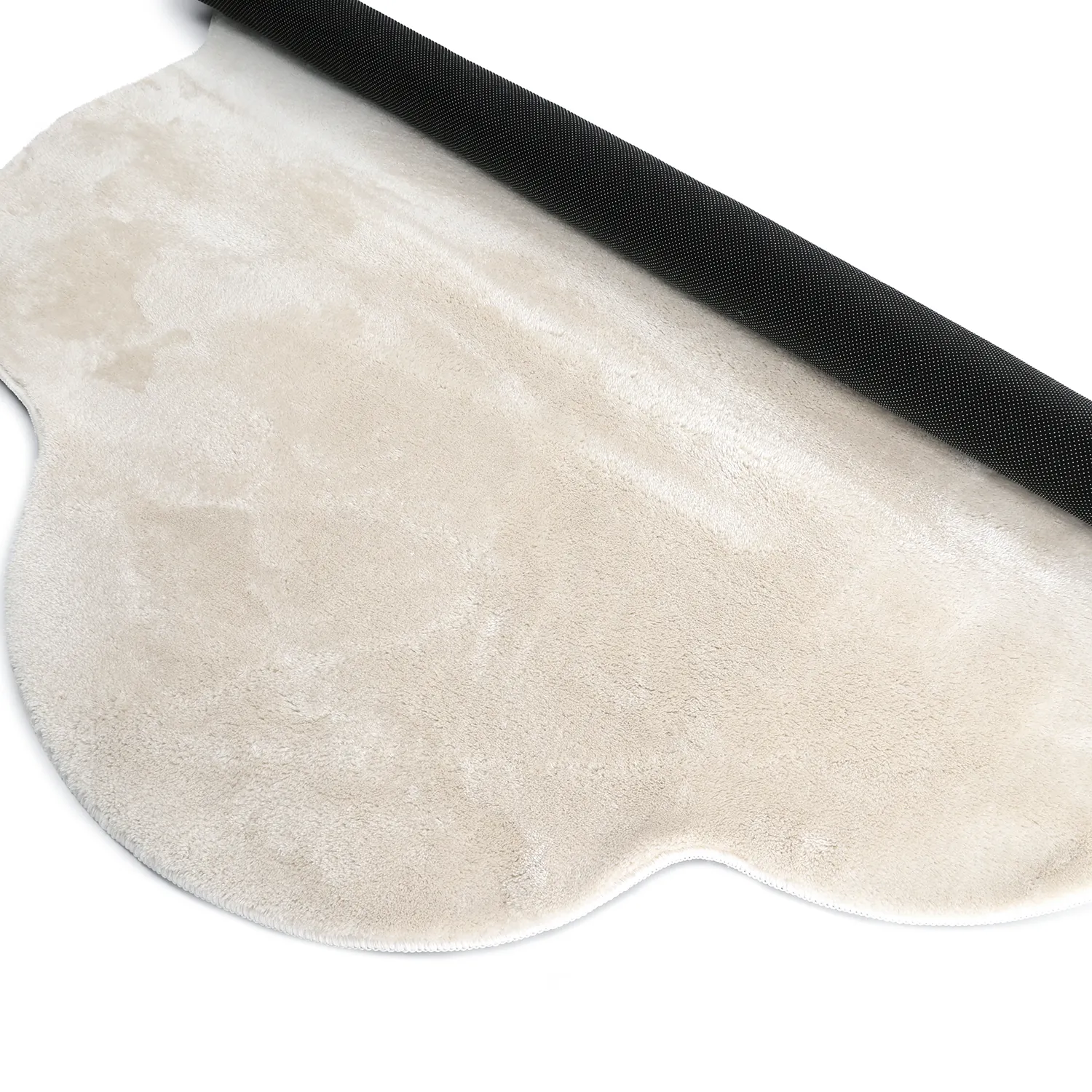 Hullámos Kerek Szőnyeg - Aranga Super Soft Fur (bézs)