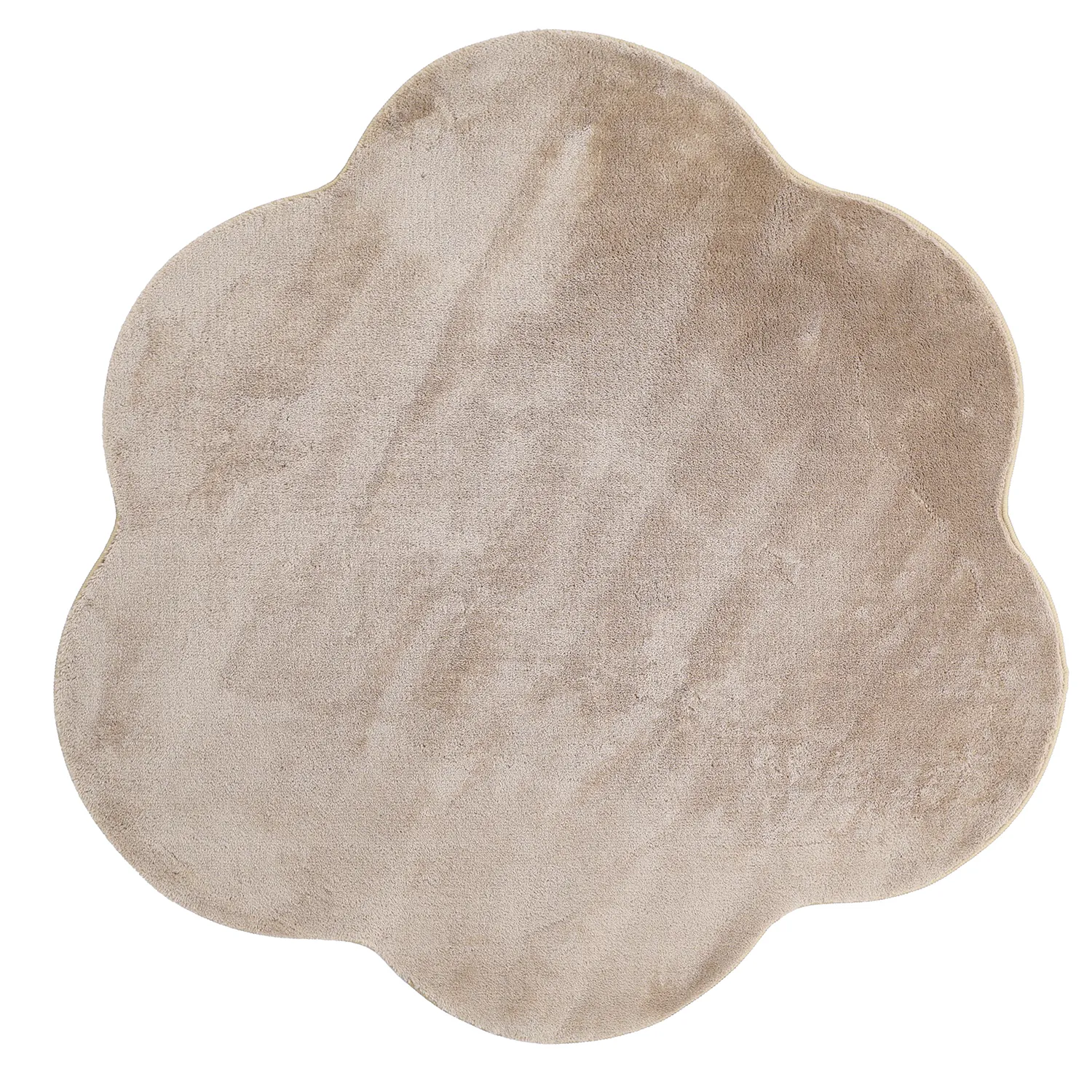 Hullámos Kerek Szőnyeg - Aranga Super Soft Fur (barna)