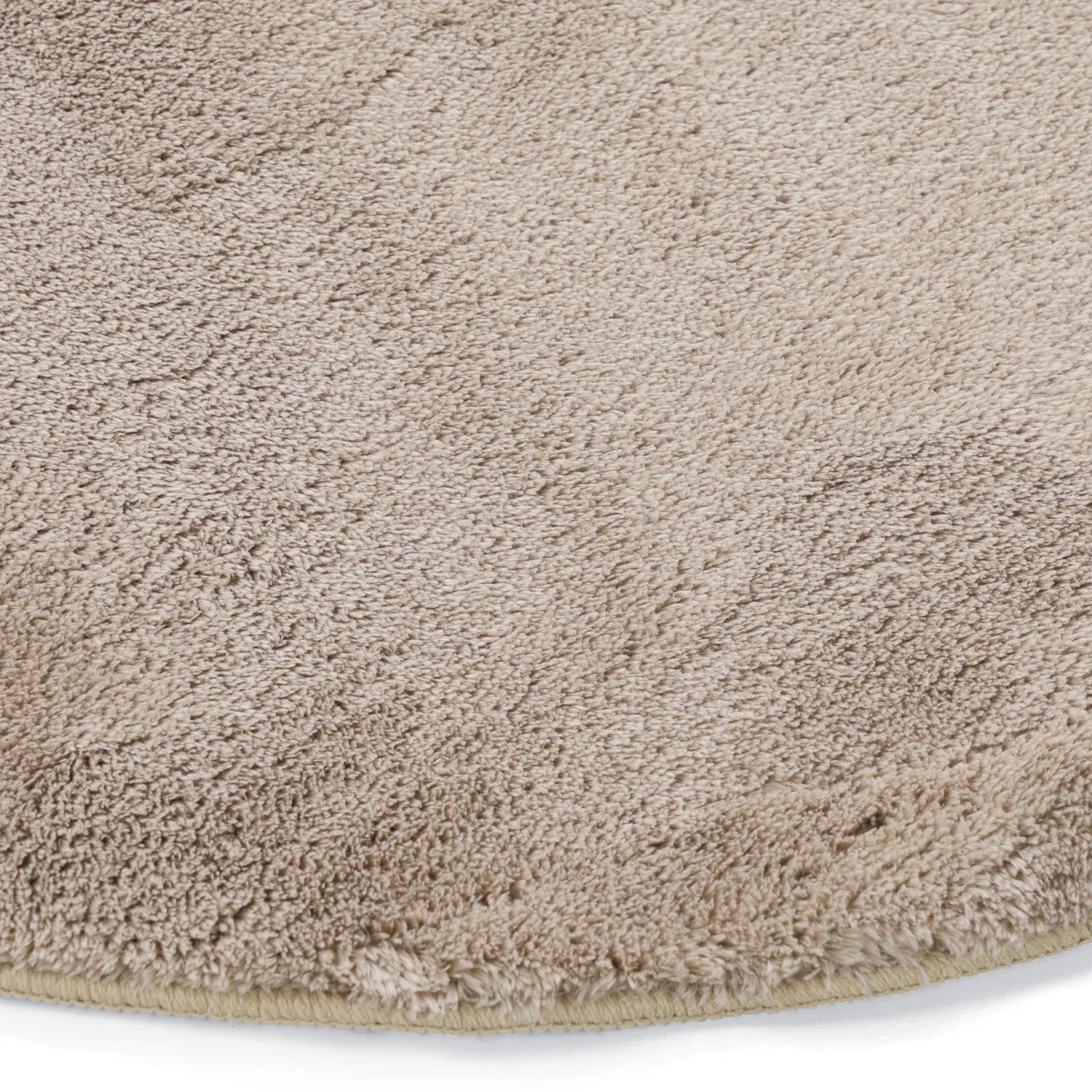 Hullámos Kerek Szőnyeg - Aranga Super Soft Fur (barna)