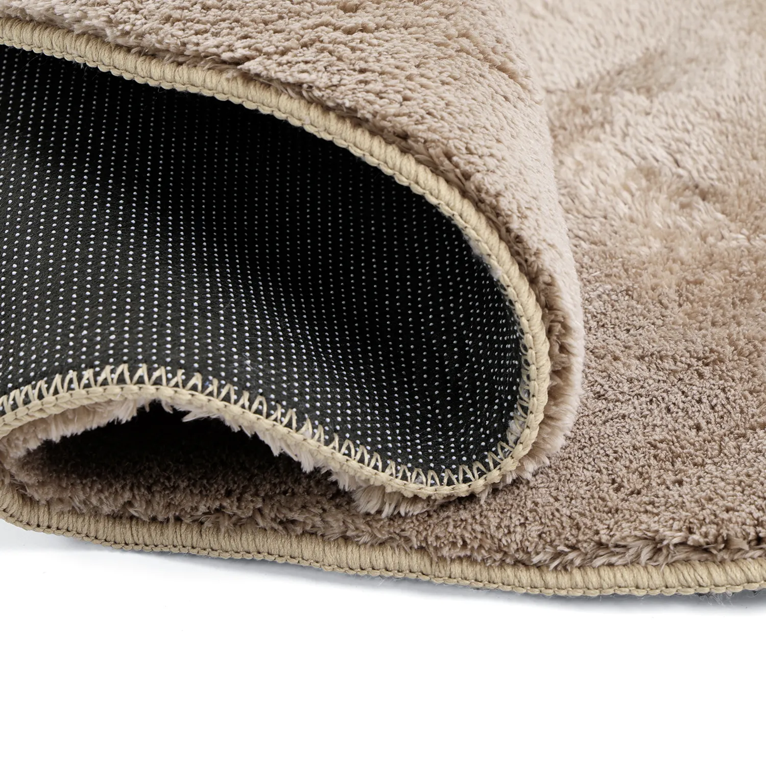 Hullámos Kerek Szőnyeg - Aranga Super Soft Fur (barna)